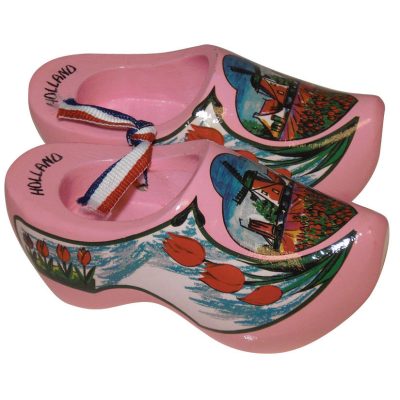 Paio di zoccoli rosa 10,5cm