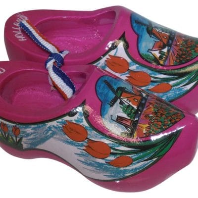 Paio di zoccoli fucsia 10,5cm