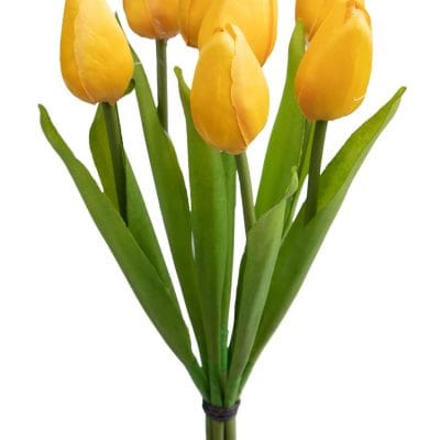mazzo di tulipani in tessuto