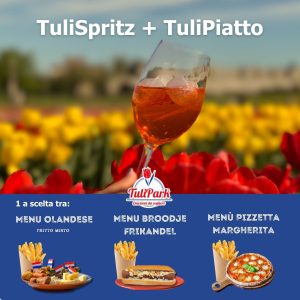 TuliSpritz+TuliPiatto (Ingresso +3 tulipani +SPRITZ +menu a scelta) BO